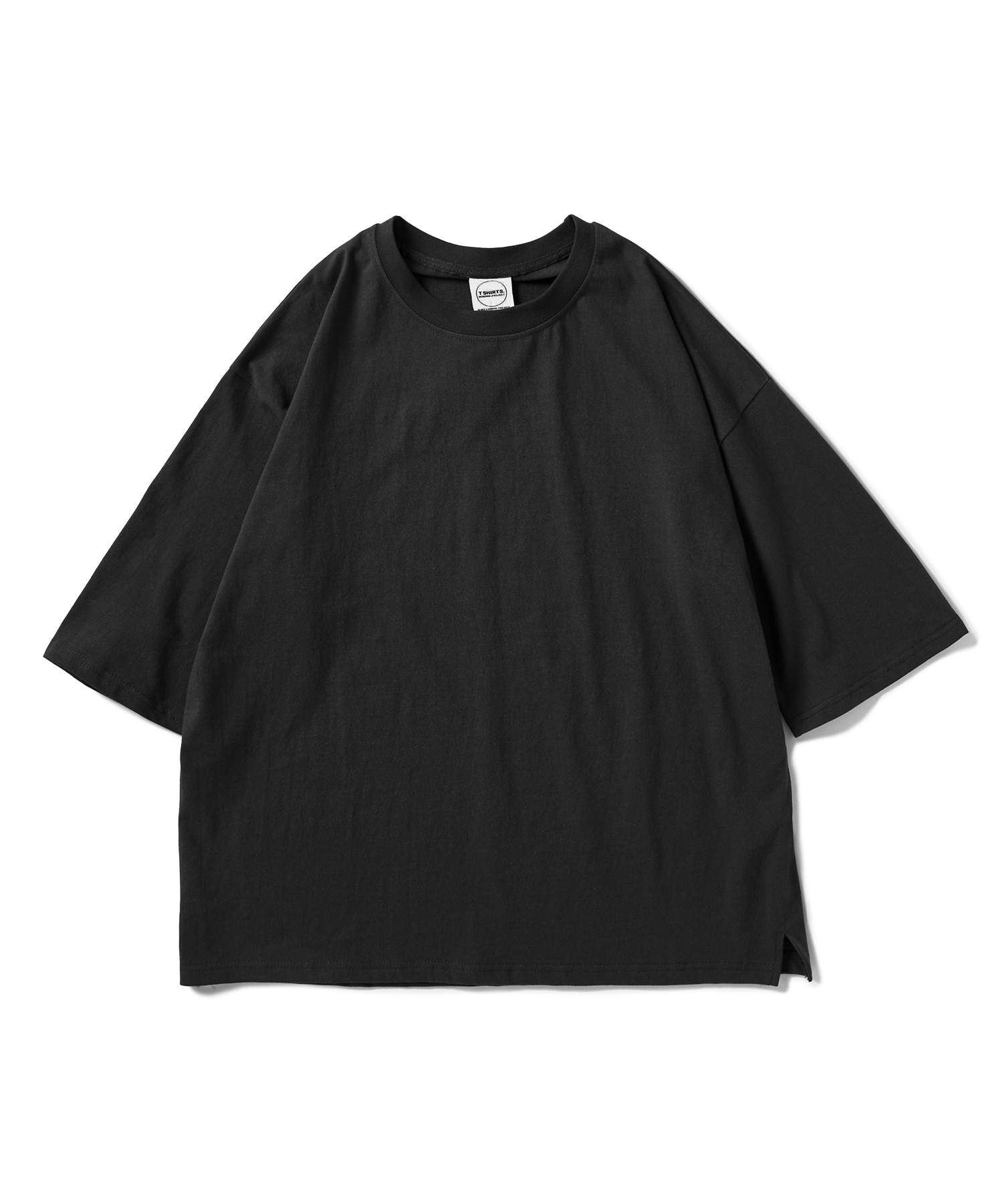 7부 오버핏 반팔 티셔츠 MST142 [BLACK]